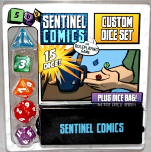 GTGSRPGDICE Sentinel Comics RPG: Custom Dice Set published by Greater Than Games