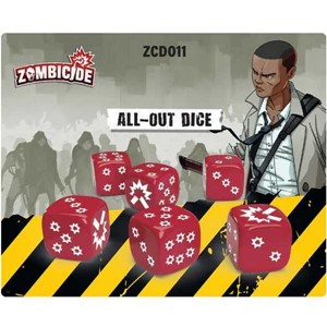 2!GUGZCD011 Zombicide Board Game: 2nd Edition All-Out Dice Pack published by Guillotine Games