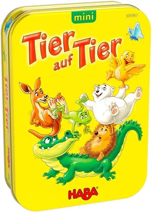 HAB305907 Animal Upon Animal Mini Game: (Tier Auf Tier) published by HABA