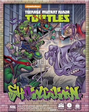 IDW01273 Teenage Mutant Ninja Turtles Showdown Board Game: Bebop And Rocksteady Madness published by IDW Games