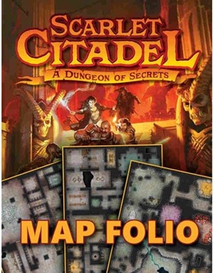 KOB9092 Dungeons And Dragons RPG: Scarlet Citadel Map Folio published by Kobold Press