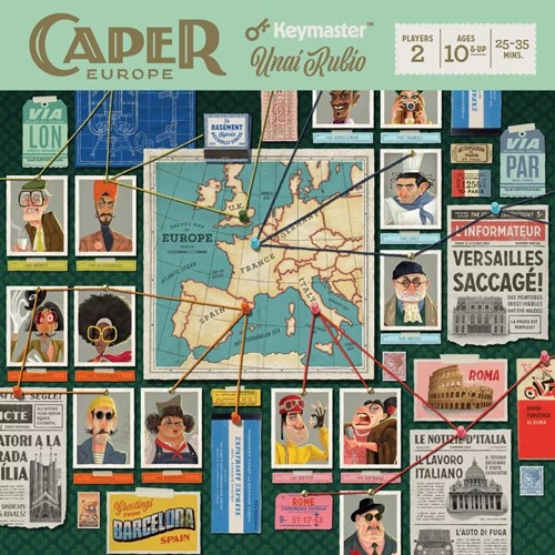 KYM0801 Caper Card Game: Europe published by Keymaster Games
