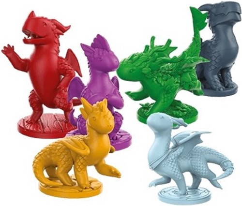 LKYFMCK02ML Flamecraft Board Game: Dragon Miniatures published by Lucky Duck Games
