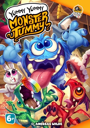LKYYMTR01 Yummy Yummy Monster Tummy Card Game published by Lucky Duck Games 