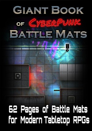 LOKEBM013 The Giant Book Of CyberPunk Battle Mats published by Loke Battle Mats