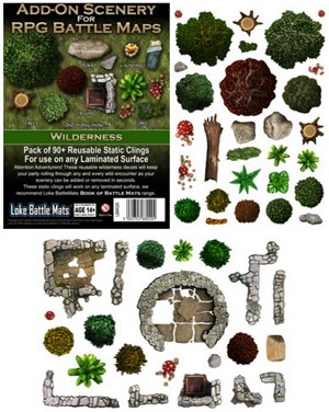 2!LOKEBM026 Battle Mats: Add-On Scenery Pack: Wilderness published by Loke Battle Mats