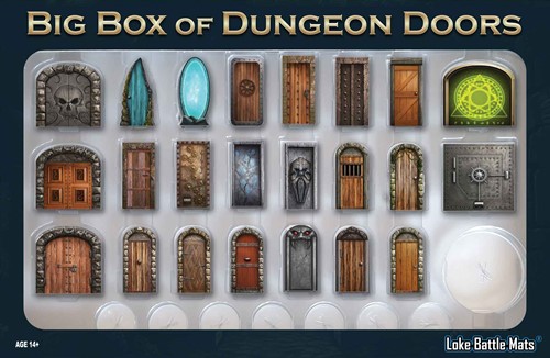 LOKEBM038 Big Box Of Dungeon Doors published by Loke Battle Mats