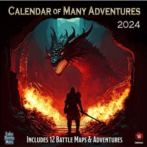 2!LOKEBM043 Calendar Of Many Adventures 2024 published by Loke Battle Mats