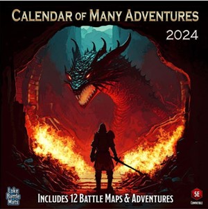 LOKEBM043 Calendar Of Many Adventures 2024 published by Loke Battle Mats