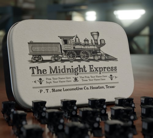 LPX1001 Midnight Express Deluxe Board Game Train Set published by Little Plastic Train Company
