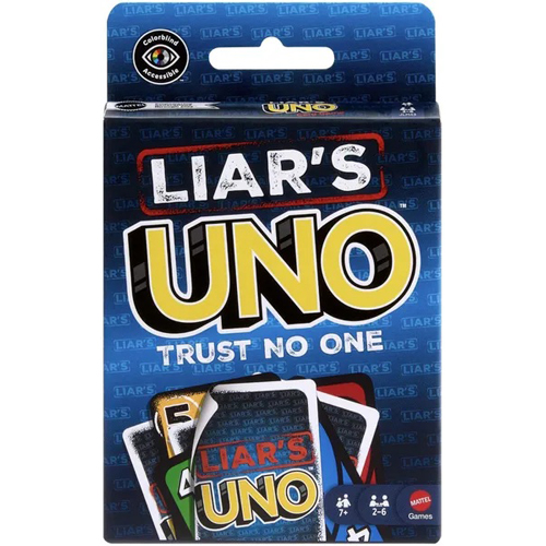 MATJLH43 UNO Liars Card Game published by Mattel