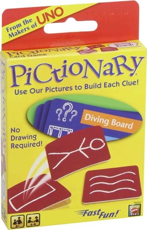 MATY3366S Pictionary Card Game published by Mattel