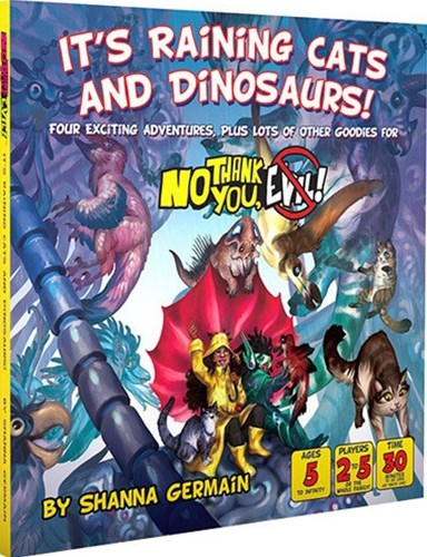 MCG196 No Thank You Evil Board Game: It's Raining Cats And Dinosaurs published by Monte Cook Games