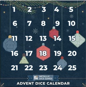 3!MDG1001 2022 Poly Dice Advent Calendar published by Metallic Dice Games