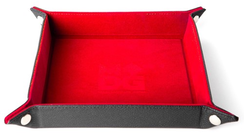 MET531 Fold Up Velvet Dice Tray: Red published by Metallic Dice Games