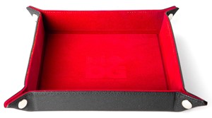 MET531 Fold Up Velvet Dice Tray: Red published by Metallic Dice Games