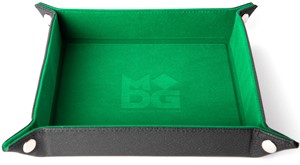 MET535 Fold Up Velvet Dice Tray: Green published by Metallic Dice Games