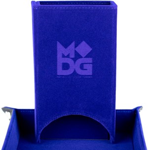 2!MET542 Fold Up Velvet Dice Tower: Blue published by Metallic Dice Games