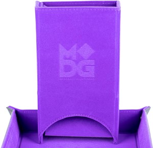 2!MET547 Fold Up Velvet Dice Tower: Purple published by Metallic Dice Games