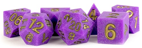 MET783 Silicone Rubber Poly Dice Set: Regal Ricochet published by Metallic Dice Games