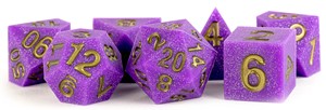 MET783 Silicone Rubber Poly Dice Set: Regal Ricochet published by Metallic Dice Games