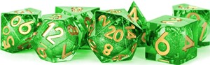 MET951 Aegis Of Hope Liquid Core Polyhedral Dice Set published by Metallic Dice Games