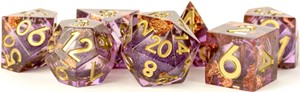 MET952 Aether Abstract Liquid Core Polyhedral Dice Set published by Metallic Dice Games