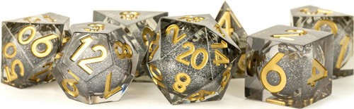 MET953 Vanishing Oil Liquid Core Polyhedral Dice Set published by Metallic Dice Games