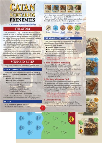 MFG3119 Settlers of Catan Scenarios: Frenemies of Catan published by Mayfair Games