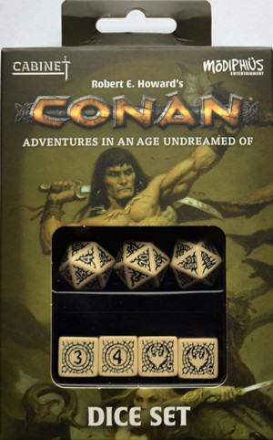 MUH050554 Conan RPG: Player's Dice Set published by Modiphius