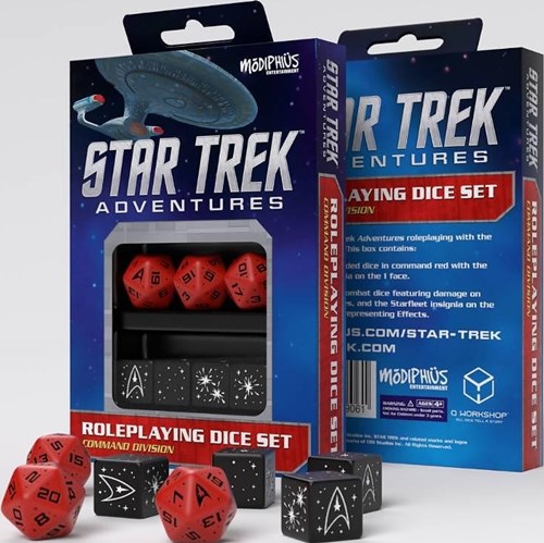 MUH051072 Star Trek Adventures RPG: Command Red Custom Dice published by Modiphius