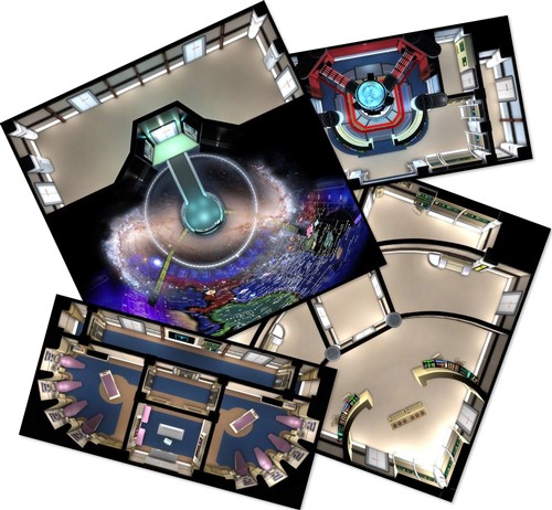 MUH051076 Star Trek Adventures RPG: The Next Generation Starfleet Tile Set published by Modiphius