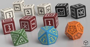 MUH051559 Forbidden Lands RPG: Dice Set published by Modiphius