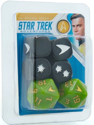 2!MUH052045 Star Trek Adventures RPG: Kirks Tunic Dice Blister published by Modiphius