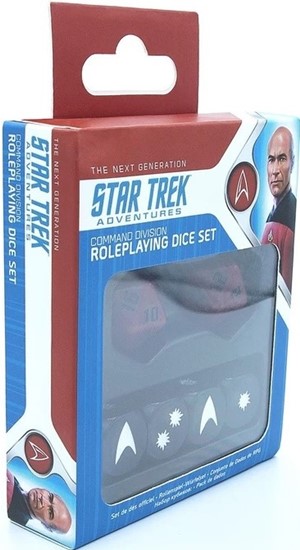 MUH052295 Star Trek Adventures RPG: Command Division Dice Set published by Modiphius