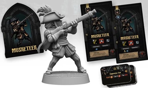 MYTDD08EN Darkest Dungeon Board Game: Musketeer Hero published by Mythic Games