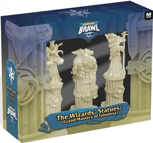 2!MYTMGSFB004 Super Fantasy Brawl Board Game: The Wizards Statues - Grand Masters Of Fabulosa Expansion published by Mythic Games