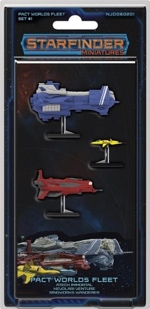 NJD060201 Starfinder Miniatures: Pact Worlds Fleet Set 1 published by Ninja Division