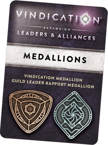 ONB0115 Vindication Board Game: Metal Threshold Medallions published by Orange Nebula