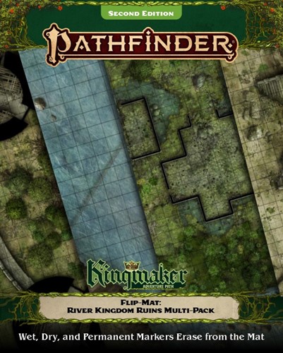 PAI2030 Pathfinder RPG: Flip-Mat: Kingmaker Adventure Path River Kingdoms Ruins Multi-Pack published by Paizo Publishing