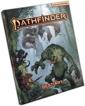 PAI2102 Pathfinder RPG 2nd Edition: Bestiary (Hardcover) published by Paizo Publishing