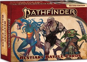 PAI2210 Pathfinder RPG 2nd Edition: Bestiary Battle Cards published by Paizo Publishing
