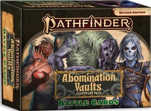 2!PAI2232 Pathfinder RPG 2nd Edition: Abomination Vaults Battle Cards published by Paizo Publishing