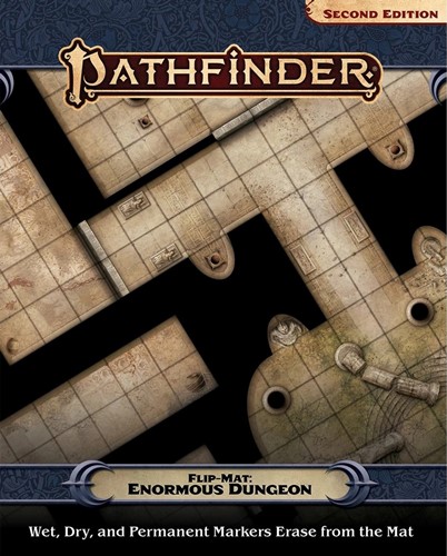PAI30122 Pathfinder RPG Flip-Mat Enormous Dungeon published by Paizo Publishing