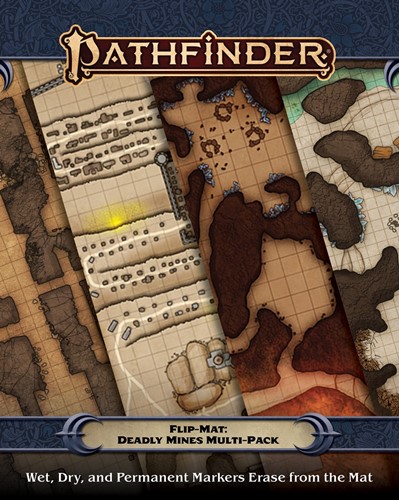 PAI30125 Pathfinder RPG Flip-Mat: Deadly Mines Multi-Pack published by Paizo Publishing