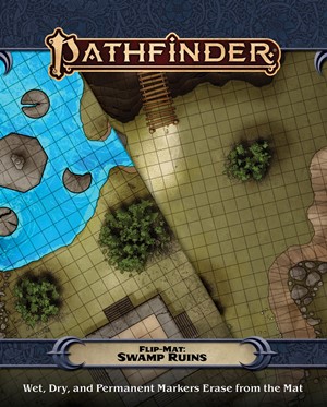 2!PAI30126 Pathfinder RPG Flip-Mat: Swamp Ruins published by Paizo Publishing
