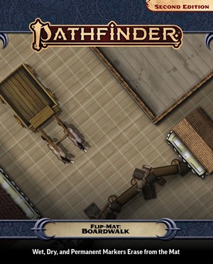 PAI30128 Pathfinder RPG Flip-Mat: Boardwalk published by Paizo Publishing