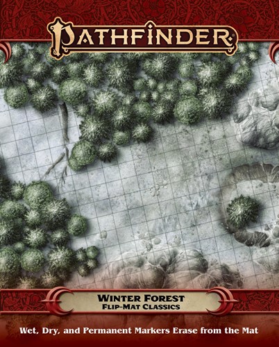 PAI31042 Pathfinder RPG Flip-Mat Classics: Winter Forest published by Paizo Publishing