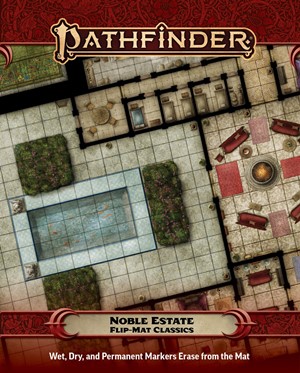 2!PAI31043 Pathfinder RPG Flip-Mat Classics: Noble Estate published by Paizo Publishing