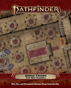 2!PAI31044 Pathfinder RPG Flip-Mat Classics: Urban Tavern published by Paizo Publishing